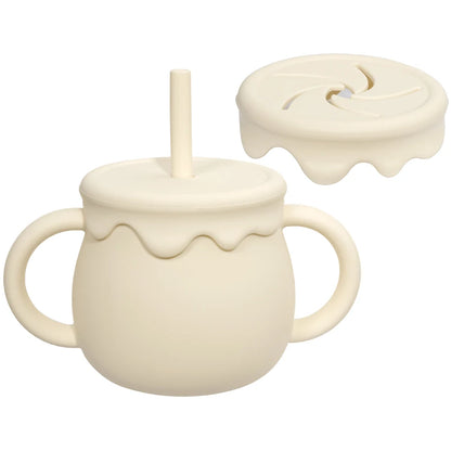 Baby Feeding Food Storage Box Snack Cup Portable Drinking Cup Infant Dual Purpose Sippy Cup Cover Band Newborn Accessories