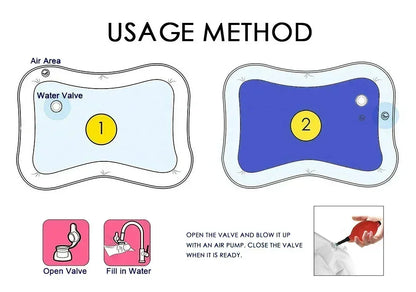 Large Baby Play Mat Summer Inflatable Water High Quality Baby Early Education Water Play Mat Suitable for Baby Activity Exercise