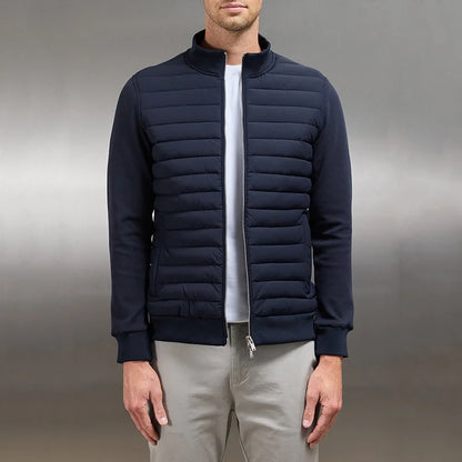 Autumn Winter Lightweight Stand Collar Down Jacket for Men Solid Slim Zipper Casual Warm Parkas Outwear Business Causal Jackets