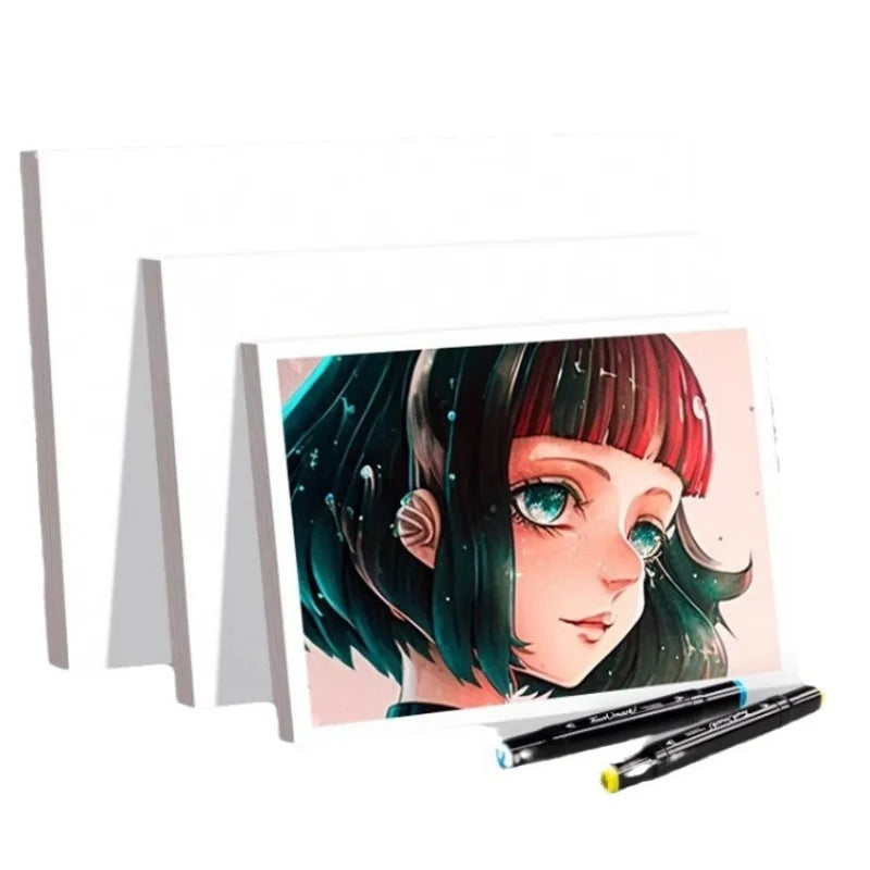 A5/A4 Artist Drawing Paper 120gsm 20/50Pcs Marker Pen Paper Opaque Color for Cartoon Animation Painting Art Students Supplies