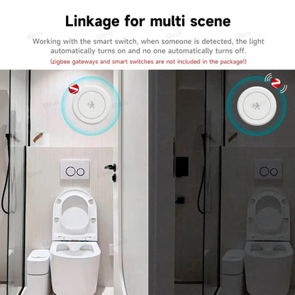 Zigbee 24G MMWave Human Presence Sensor Microwave Radar Occupancy Motion Detector Smart Home Works with Zigbee2MQTT TUYA APP