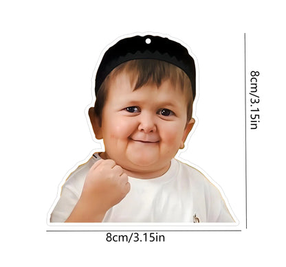 1pc Russian Boy Hasbulla Fun Car Aromatherapy Perfume Air Freshener Mirror Interior Accessories Pendant