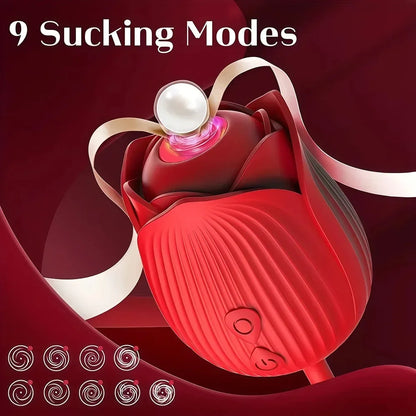 3in1 Thrusting Anal Vibrator Female Rose Sucking Clitoris Stimulator Dildo Licking Vagin Massager Masturbator Sex Toys for Women