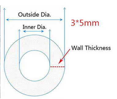 5 Meters Transparent Food Grade Silicone Tube 2 4 6 8 10 12 Flexible Garden Rubber Hose Aquarium Soft Tubing Silicone Pipe
