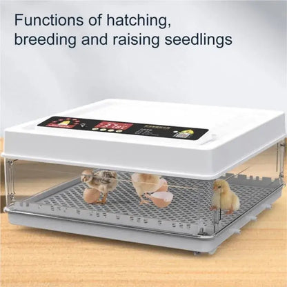 220V Mini Digital Egg Incubator with Auto Egg Turning, Low Noise Fan & Heat Insulation Cover for Chicken Duck Quail Pigeon Bird Eggs, Farm & Educational Hatching Machine
