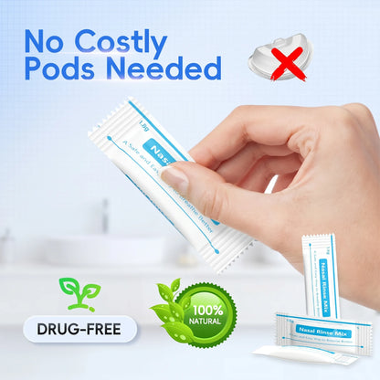 Nasal Irrigation System Sinus Rinse Machine with Water Tank & Waste Collection Tank - Nose Cleaner for Sinus,Allergy Relief