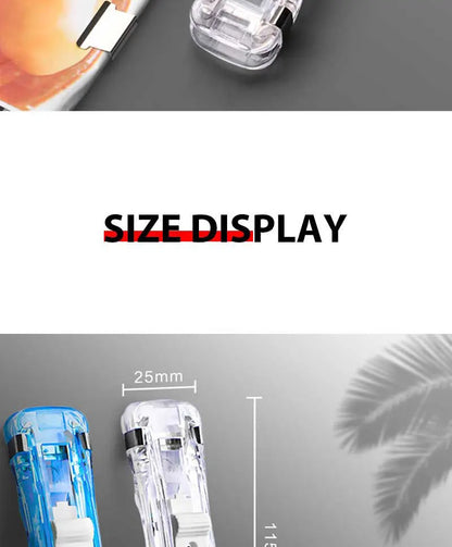 Mini Traceless Reusable Hand Clamp Push Stapler Paper Book File Office School Student Binder Binding Tools Supplies Accessories