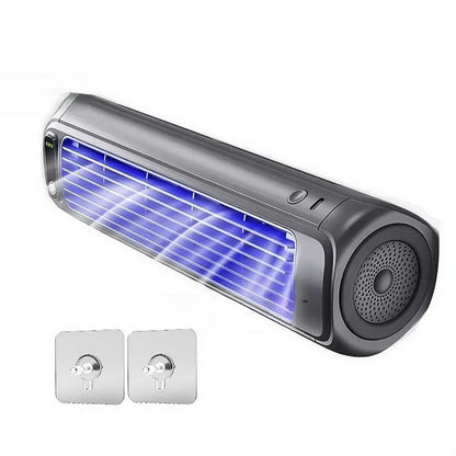 Multifunction Wall-mounted Refrigeration Electric Fan Dormitory Kitchen Toilet Punch-free Cooling Fan Silent Household Small Fan