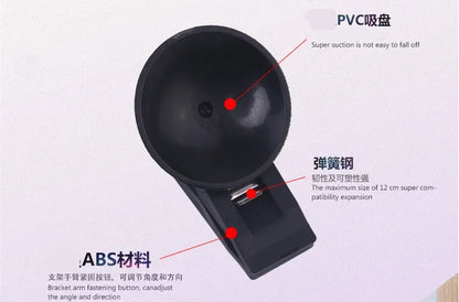 1PCS Car Interior Window Clip Mount Black Suction Cap Clip Plastic Sucker Removable Holder For Sunshade Curtain Towel Ticket