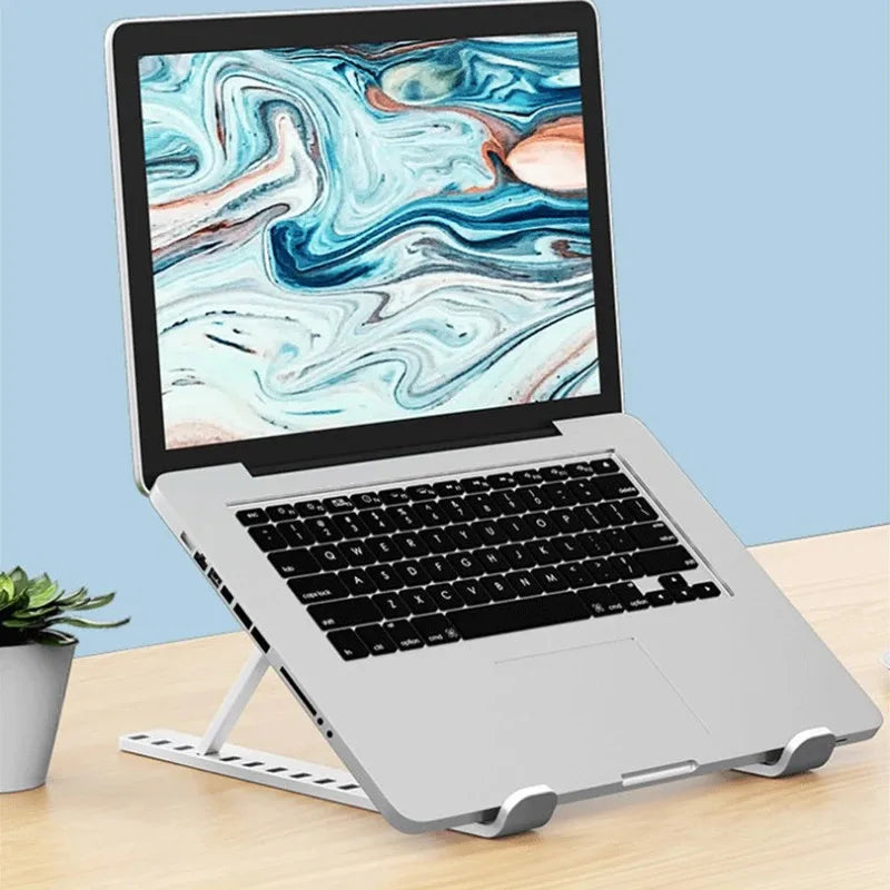 Foldable Portable Laptop Stand Adjustable Computer Monitor Holder for MacBook iPad Air Tablet Notebook Base Desk Mount