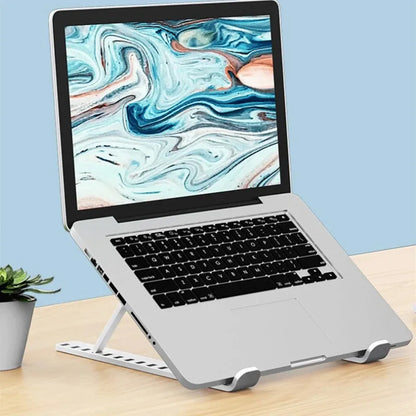 Foldable Portable Laptop Stand Adjustable Computer Monitor Holder for MacBook iPad Air Tablet Notebook Base Desk Mount