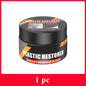 Car Plastic Restorer Crystal Clear Auto Interior Leather & Panel Renewal Wax Coating Agent Back To Black Gloss Car Wax Polish