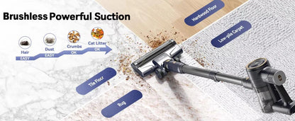 Vastorm 3-in-1 Corded Vacuum Cleaner 600W Powerful Upgraded Motor Free-Stand Lightweight Stick Handheld Vacuum for Carpet Pet Hair