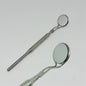 DENILK 1 pc Dental Mouth Mirror With Handle Anti-Fog Rhodium Double Sided Oral Mirrors  Reflectors Reuse Oral Mirror Handle