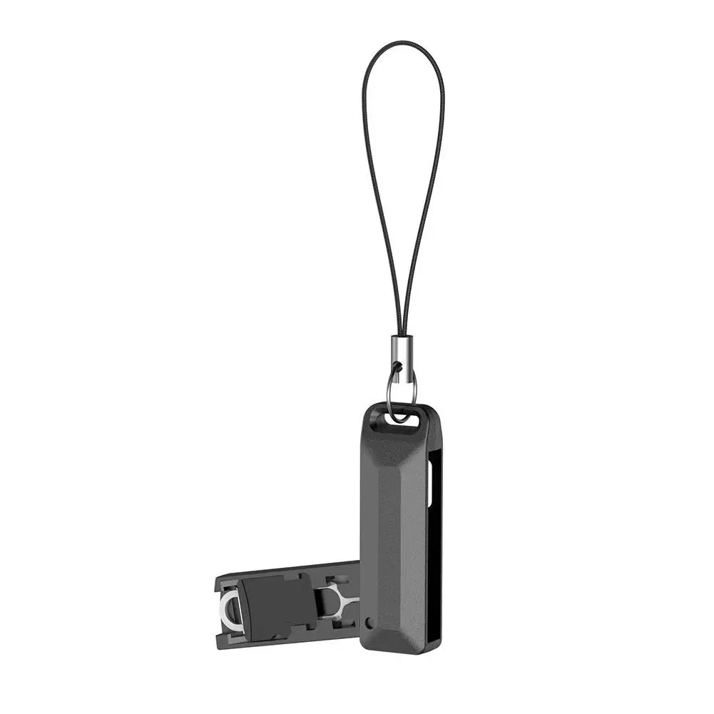 Multifunctionele kaartslot opslagdoos TF SIM-kaartejector opslagslot met Lanyard Anti-verloren SIM-kaartverwijderingsnaalden 1pc