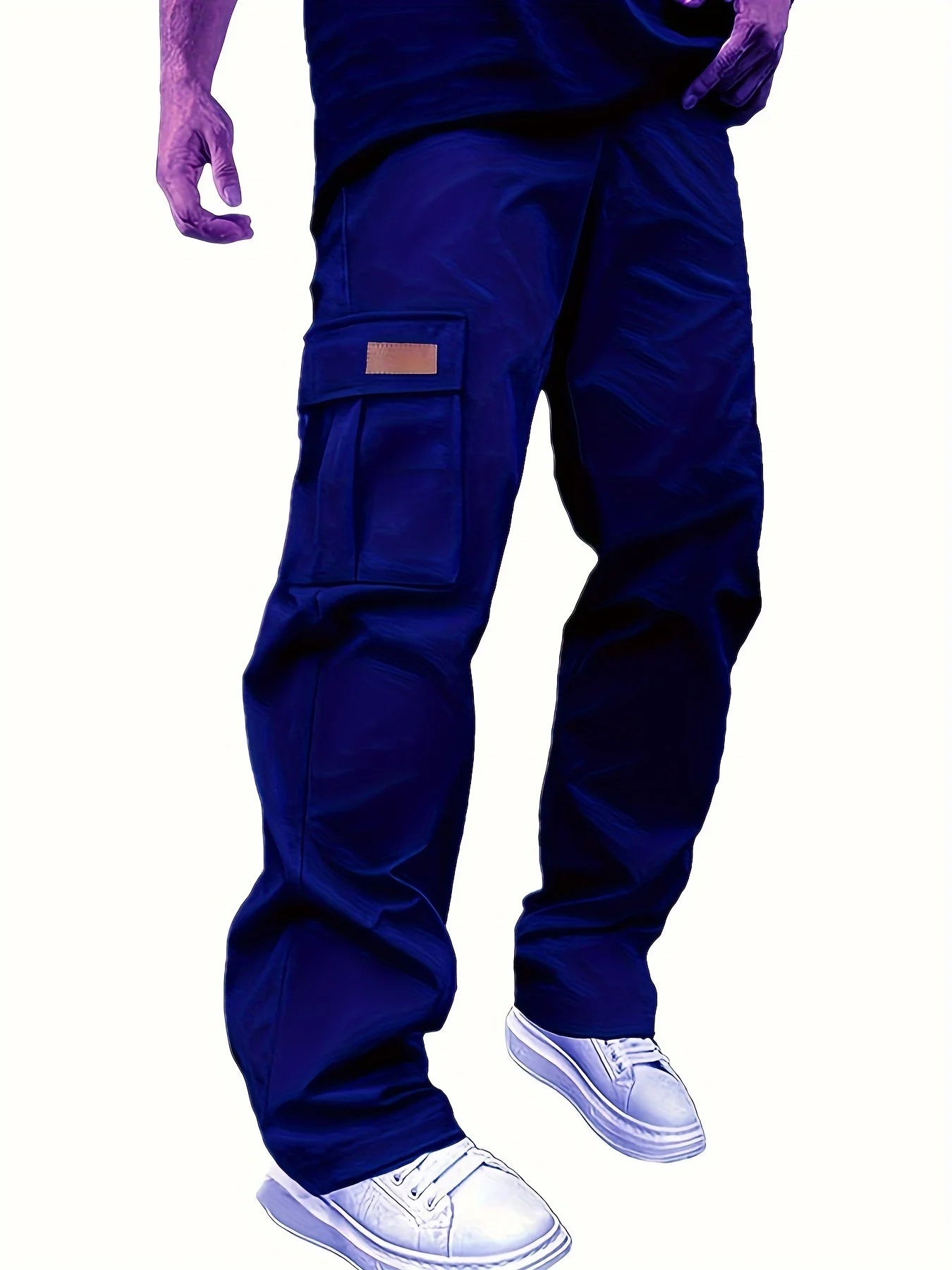 2026 Amazon Summer New Men's Work Pants European and American Independent Station Drawstring Multi Pocket Casual Pants