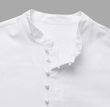 Men's2026 Loose Standing Collar Muslim Robes New Ethnic Round Collar Hui Robes Arab Middle East Men's Clothing Men Vintage Top