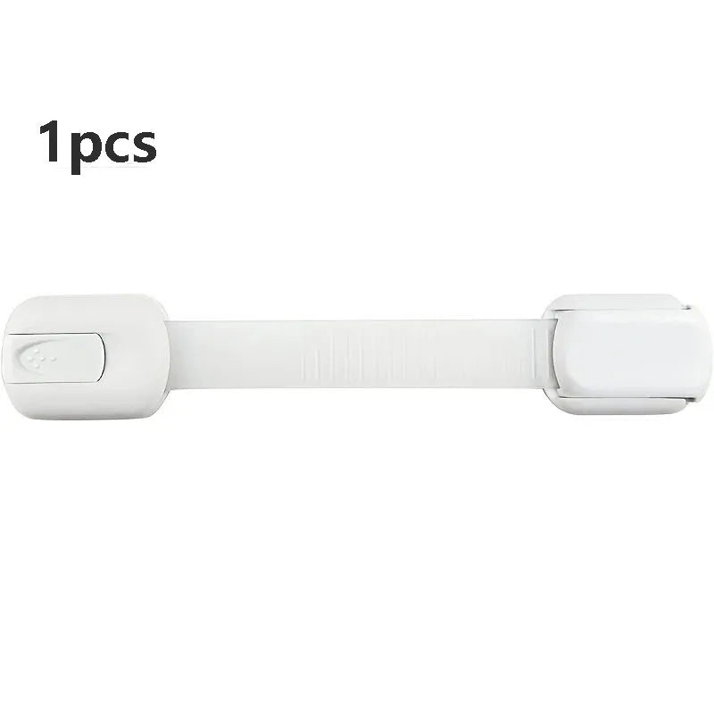 1-10pc Child Safety Strap Locks Baby Locks for Cabinets and Drawers, Fridge & More. Adhesive Pads.No Installation Required