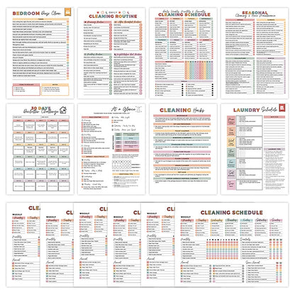 Cleaning Planner For Adhd Adults Women Kids,Household Daily Cleaning Schedule And Checklist Organizing Notebook