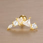 1PC 316L Stainless Steel Geometry Stud Earrings For Women Fashion Star Moon Lobe Daith Helix Cartilage Earring Piercing Jewelry