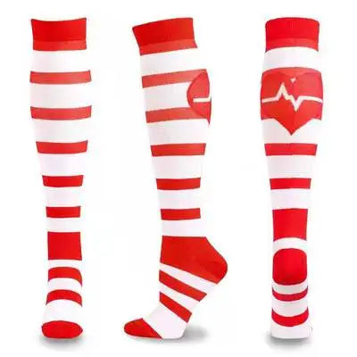 58 Style Compression Socks Medical Edema Diabetes Varicose Vein Stockings Graduated Pressure Legging Nursing Knee High Stockings