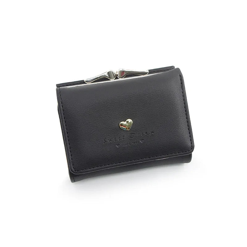 New Mini Short Women Wallets High Quality Coin Pocket Luxury Female Purses Card Holder Photo Holder Cute Wallet For Girls