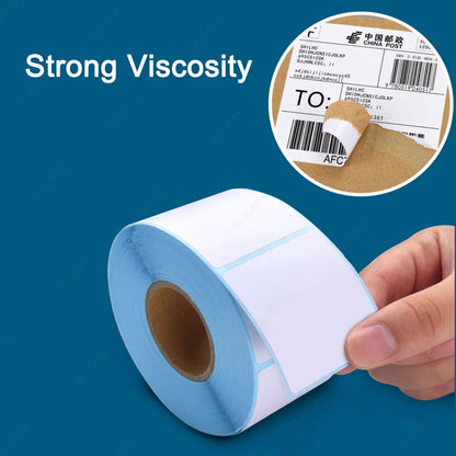 Width 40/50/60/70/80/90/100mm Self-Adhesive Stickers Shipping Thermal Label Barcode SKU Label Price Tag no Carbon Band Required