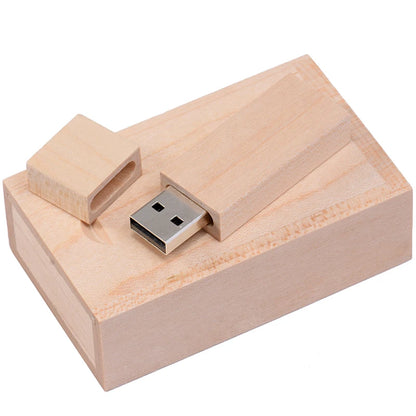 JASTER Free Custom Logo Photography Wedding Gift USB Flash Drive 128GB Wooden 64GB Box Pen Drive Maple Memory Stick 32GB 4G 16GB