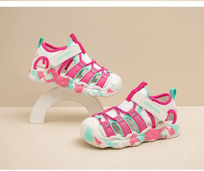 Boys Girls Unisex Sandals 2026 New Summer Toddler Barefoot Beach Sandals Non-slip Comfort Versatile School Outdoor Water Shoes