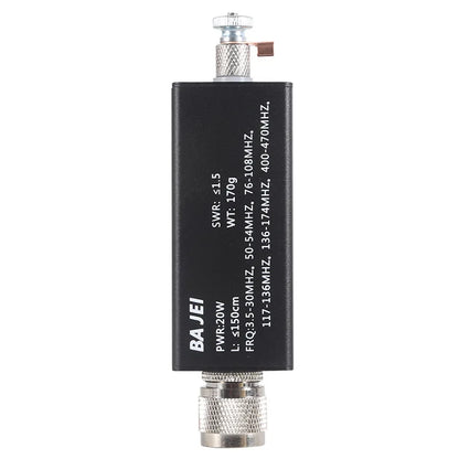 20W QRP Full-Band Tuned Antenna FM Aviation UV 5MHz-55MHz Tuned Shortwave Antenna HF Full Band Tuned Aerial for UHF VHF