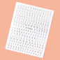 1Pcs 3D Alphabet Nail Sticker Laser Silver/Gold 26 English Letters Nail Art Decals Self Adhesive Manicure 8*10cm Letter Sticker
