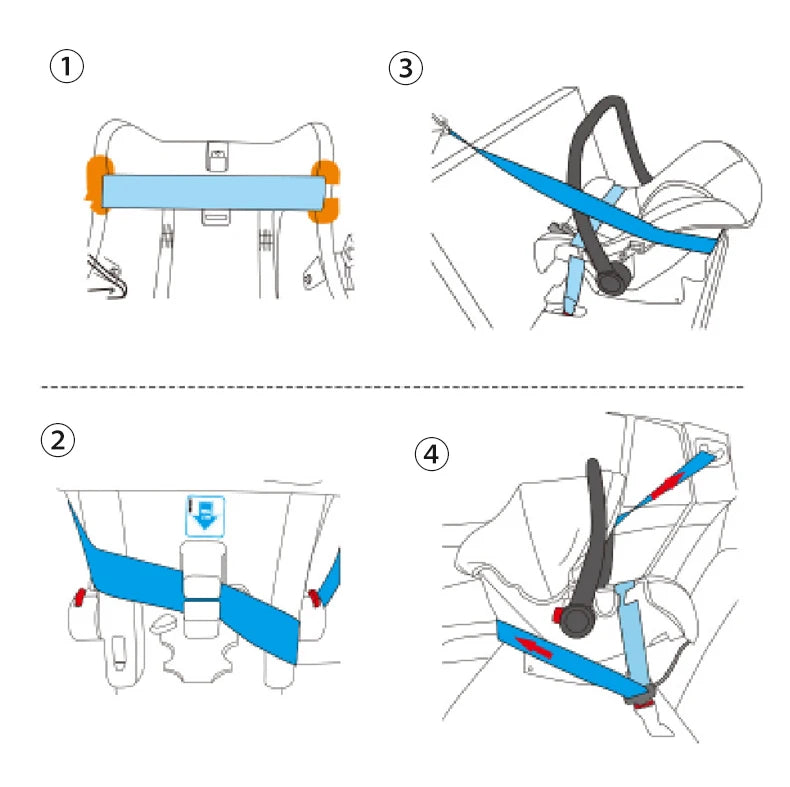 Baby pram Lightweight stroller Baby carriage PU 3in1 stroller Baby stroller 3-in-1 Baby carriage strollers for baby light carts