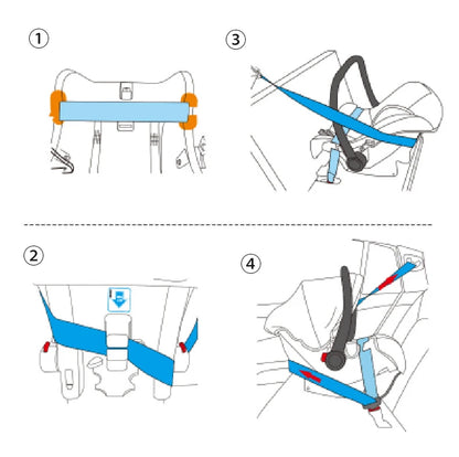 Baby pram Lightweight stroller Baby carriage PU 3in1 stroller Baby stroller 3-in-1 Baby carriage strollers for baby light carts