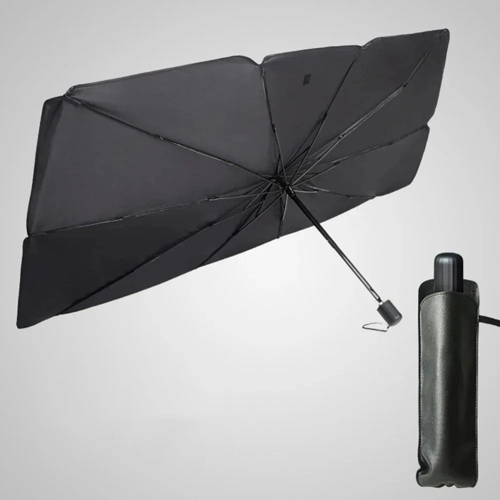 Car Sunshade Umbrella Front Windshield Silver Glue Sunshade Umbrella Uv Resistant Folding Car Umbrella Car Sunscreen