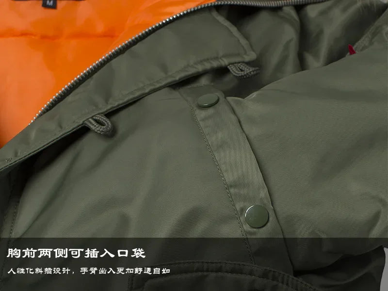 Winter Puffer Men Long Parkas Coat Military Fur Hood Warm Tactical Jacket Pilot Jacket Army Korean Thick Parka