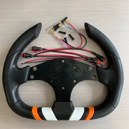 Tiypeor PU 320mm Seering Wheel for Simulate Racing Game Drift Sports Style Wheel