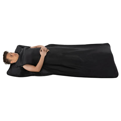 Portable Sauna Blanket 180*80cm,Heating Blanket w/ Remote Control for Relaxation Detoxification Purple/Silver/Black