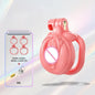 New Sissy Simulation Vagina Chastity Cock Cage Sex Toy with 4 Size Cock Ring Bdsm Penis Urethral Lock Adult Toy for Men