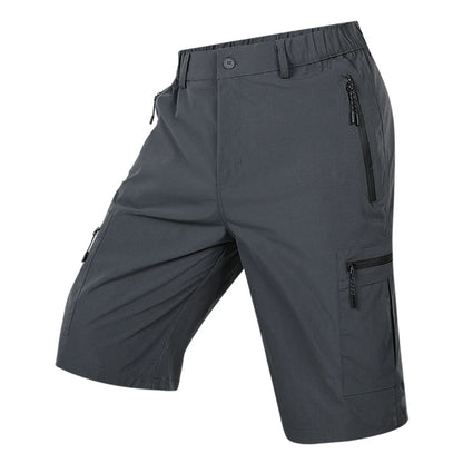 Summer Quick Dry Cargo Shorts Mens Lightweight Work Cargo Shorts Multi Pockets Waterproof Outdoor Hiking Fishing Shorts Male