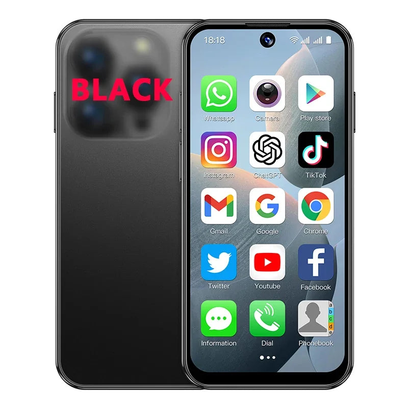 NEW SOYES XS19 3G Mini Smartphone Android 10.0 Dual SIM Standby 3.88Inch HD 2GB+16GB 2000mAh Nami Meatal Glass Bluetooth Face ID