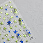 Grid Patterned Star Bowknot Cherry Polka Dot Line Colorful Geometric Five-pointed Star Adhesive Nail Art Sticker Manicure Decal
