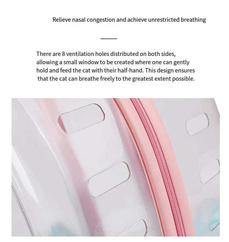 2026 Large Capacity Pet Suitcase for Two Cats Dogs Breathable Clear Wheel Portable Carry-on Luggage Pet Travel Bag