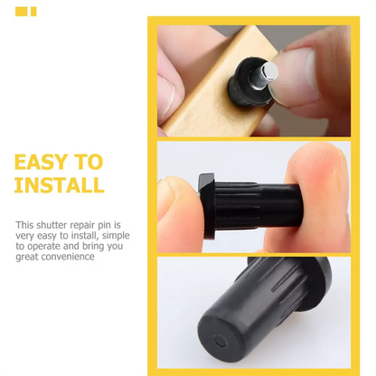 100Pc Large Black Iron Shutter Louvers Blind Repair Pins Spring Loaded Plantation Shutter Replacement Pins Bolt Window Door Home