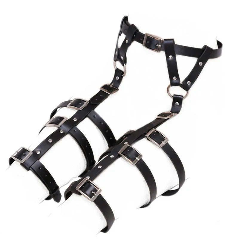 BDSM Bondage Leg Restraints Leather Belt Pants Adult Games thigh ring cuffs Straps Sex Toys For Couples Women erotic underwater