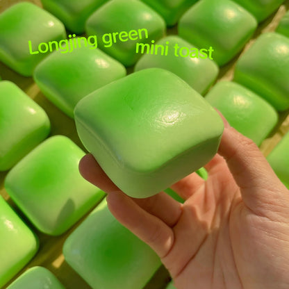 1PC Mini Toast Slow Rising Squishy Anxiety Relief Decompression Toys Sensory Calming Toys Travel Fidget Christmas Gifts
