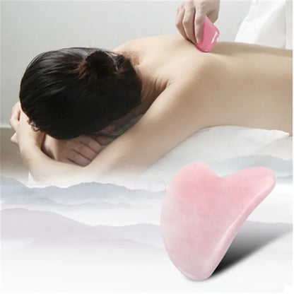 Natural Stone GuaSha Jade Facial Beauty Scraping Massage Tools Firm Skin Care Face Gua Sha SPA Physical Therapy Gue Che Roller