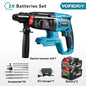 YOFIDRA 26MM Brushless Electric Hammer Drill Multifunctional Rotary Cordless Rechargeable Power Tools For Makita Battery Pin