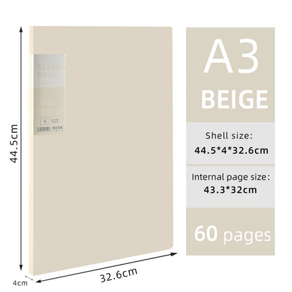 A3 Side-Entry Art Portfolio for Students - Painting Folder, Poster, Sketch Paper, Insert Pockets, Certificate Holder 20-60Pages