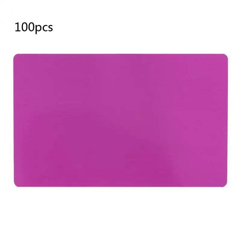 100 Pack Thick 0.18mm Business Cards Blanks Colored Finish Aluminum Metal Cards