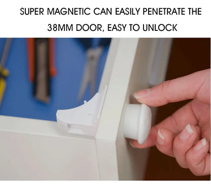 No Drills, No Tools Required - Our Magnetic Child Safety Locks are Easy to Install and Perfect for Cabinets and Drawers